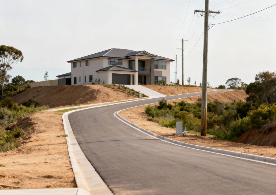 Elevated land with dry soil and open views