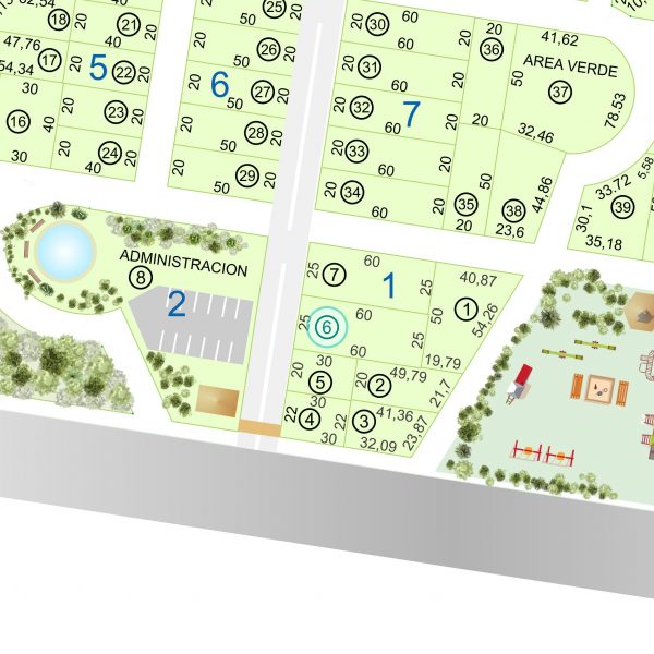 Land kaufen Paraguay Bau Grundstueck-1-nr-6-1500qm-Komplett-Karte Land kaufen Paraguay Bau Grundstueck--nr-1500-49500qm-Komplett-Ansicht