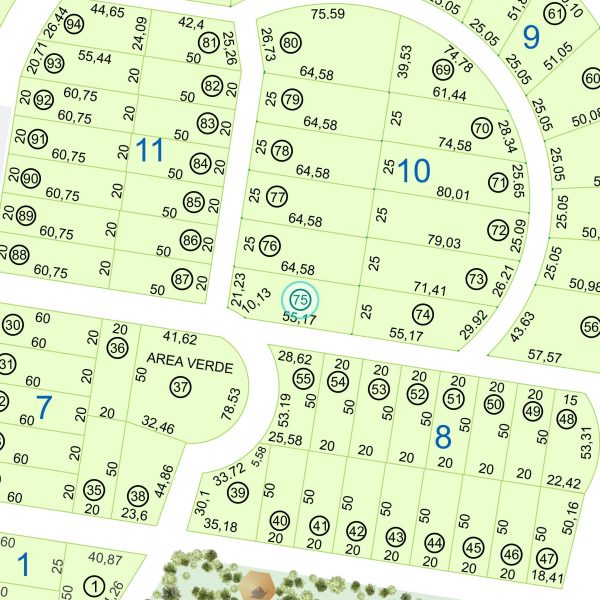 Land kaufen Paraguay Bau Grundstueck-10-nr-75-1595qm-Komplett-Karte Land kaufen Paraguay Bau Grundstueck--nr-1595-52625qm-Komplett-Ansicht