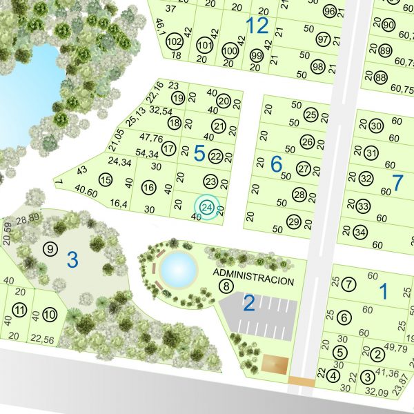 Land kaufen Paraguay Bau Grundstueck-5-nr-24-800qm-Komplett-Karte Land kaufen Paraguay Bau Grundstueck--nr-800-26400qm-Komplett-Ansicht