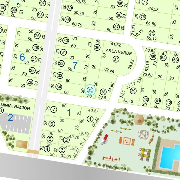 Land kaufen Paraguay Bau Grundstueck-7-nr-35-1000qm-Komplett-Karte Land kaufen Paraguay Bau Grundstueck--nr-1000-33000qm-Komplett-Ansicht