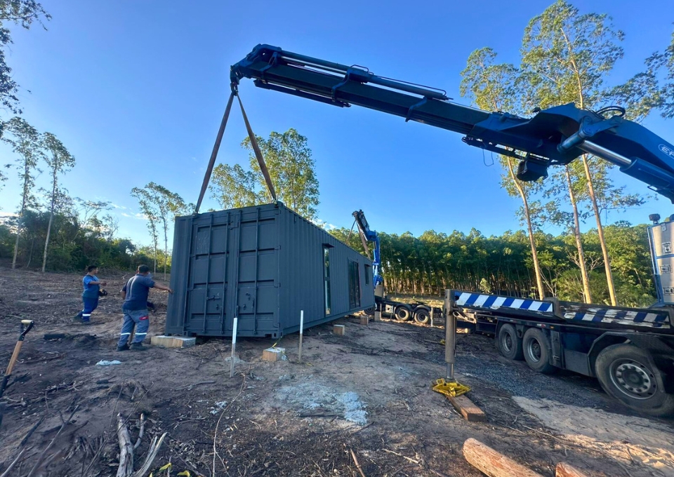 Ein Meilenstein bei Viva Paraguay: Der erste Tiny House Container ist da!